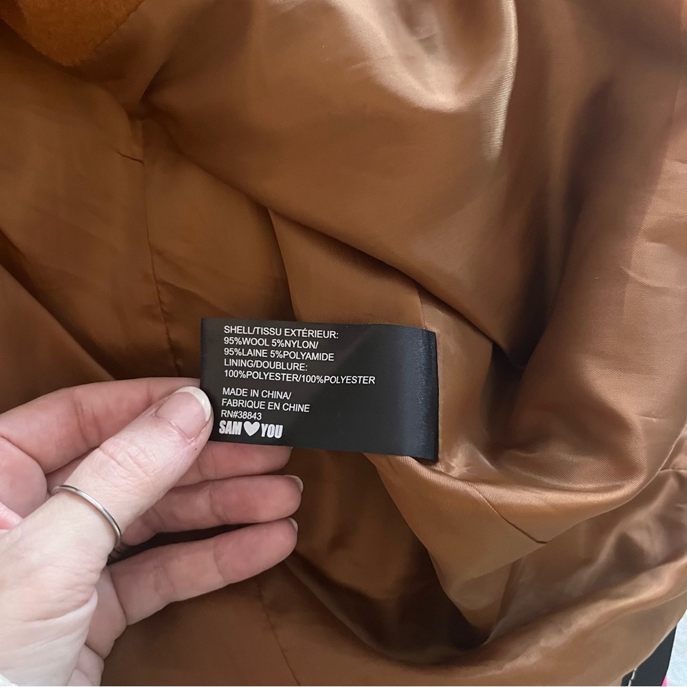 Sam Edelman Double-Breasted Rust Colored Wool Ble… - image 5